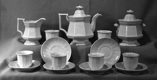 1847 Childs Pedestal Gothic Tea Set