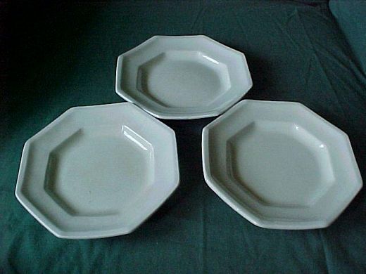 9679. 8 sided Gothic plates 6" diam