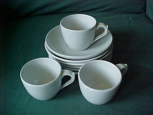 Miniature cups and saucers James Edwards and Son