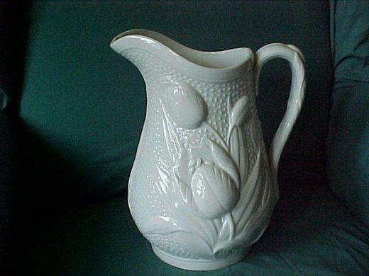 Stippled Tulip jug James Edwards and Son