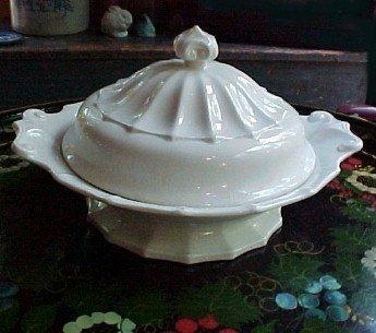 Fluted Double Swirl Shape Veg Tureen James  Edwards