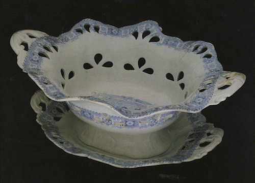 BOSTON MAILS Reticulated Fruit Bowl and Stand J & T Edwards. Photograph:Charles Sachs