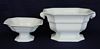  Curved Gothic Compotes  smaller is 8" dia  and the larger probably fruit or toddy bowl
