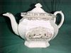 Brown Boston Mails “Gentlemen’s Cabin" teapot    7½" high James and Thomas Edwards