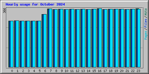 Hourly usage for October 2024