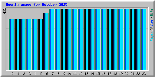 Hourly usage for October 2025